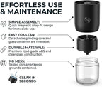 Caldwell Portable Electric Coffee Grinder – USB Rechargeable Ceramic Burr Mill for Espresso to French Press – Automatic Coffee Bean Grinder for Travel, Camping & Home – Black