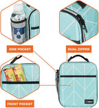 opux Premium Insulated Lunch Box, Soft School Lunch Bag for Kids Boys Girls, Leakproof Small Lunch Pail Men Women Work, Reusable Compact Cooler Tote Lunchbox for Office Adult, Teal