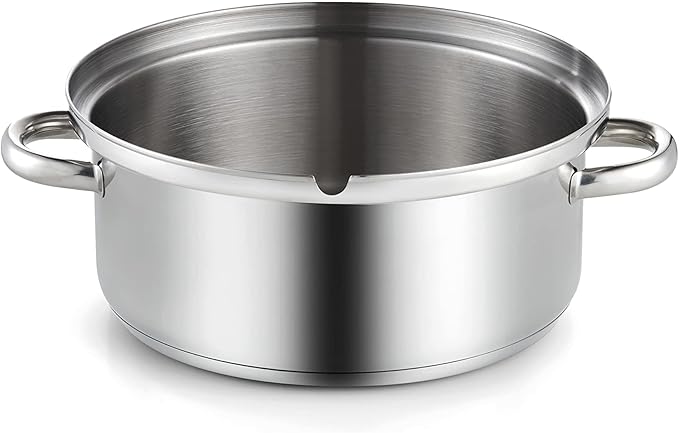Cook N Home Basics Canning Juice Steamer Extractor With water/cooking pan, juice pan, strainer/loading pan, lid, and hose with clamp , 11-Quart, Mirror Satin, Stainless Steel