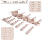 11PCS Measuring Spoons and Measuring Cups Set, Stackable Cups and Spoons, Nesting Cups Spoon for Cooking Baking Supplies, Kitchen Gadgets Essentials Tools