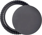 Tart Pan Removable Bottom 9 Inch Tart Pans Round Nonstick Quiche Pan Carbon Steel Quiche Baking Dish with Fluted Edges Fruit Tart Molds for Baking Pie Mold Pizza Chiffon Cake Dessert
