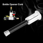 Air Pressure Wine Bottle Opener, Black Cork Remover Corkscrew Tool for Home Bar Restaurant, 1.97 x 7.68 Inch