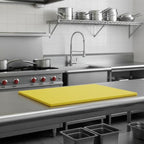 TrueCraftware- 24" X 18" X 1/2” Cutting Board for Kitchen Yellow Color Plastic- Commercial Plastic Chopping Board Anti Slip Surface Chopping Food Cutting Mat for Meat Vegetables Dishwasher Safe