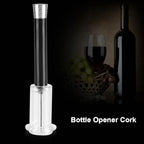 Air Pressure Wine Bottle Opener, Black Cork Remover Corkscrew Tool for Home Bar Restaurant, 1.97 x 7.68 Inch