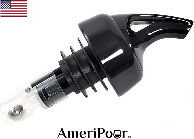 Measured Pourer - Liquor Bottle Pourers - Collared - Made 100% In The USA. Bar Spouts That Don't Leak - No Cracks, Just A Perfect Cocktail Pour Everytime. Great for Wine Too! (1.50)