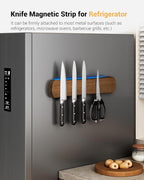 Swaitee Magnetic Knife Holder for Wall, 12 Inch Wood Strong Magnetic Knife Strip, Small Kitchen Storage Space Savers, Rv Apartment Farmhouse Accessories Organizer, Housewarming Gifts for New Home