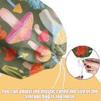 2 Pcs Mushroom Plastic Bag Holder, Wall Mount Grocery Bag Holder for Plastic Storage bag, Large Reusable Grocery Bags Storage Dispenser for Home Kitchen, Cute Mushroom Gifts for Women Wife Grandma