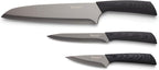 Hampton Forge Tomodachi HMC01A612C Raintree Ash – 3 Piece Knife Set with Matching Blade Guards