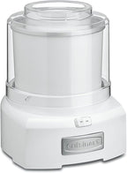 Cuisinart Ice Cream Maker, 1.5 Quart Double Insulated, Sorbet and Frozen Yogurt Maker, Ready in 20 Minutes, ICE-21P1, White