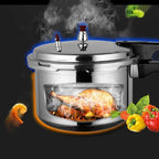 Electric Pressure Cooker, Kitchen Pressure Cooker Cookware 18/20/22cm Gas Stove/Open Fire Pressure Cooker Outdoor Camping Cook Tool Steamer,One Color-5L