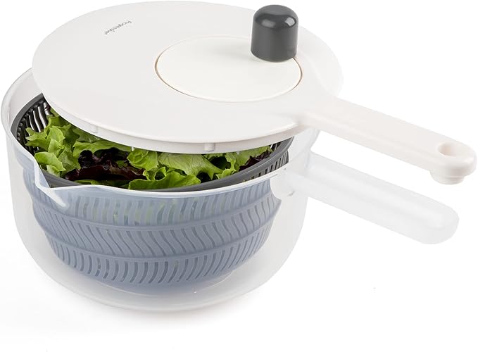 Prepworks by Progressive Salad Spinner with Handle - 2.5 Quart (Gray)