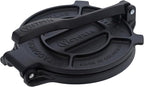 Victoria 8 Inches Cast Iron Tortilla Press, Roti Maker and Tortilladora, Pataconera Seasoned with Flaxseed Oil, Made in Colombia, Traditional Style, Black