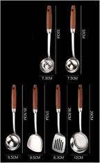 Kitchen Utensils Set，Cooking Utensils Kitchen Tools Gadgets 6 Pieces Sets Spoons for Cooking Spatulas 304 Stainless Steel Cooking Utensils Spatulas Spoons