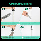 Kota Japan 12 in. Diamond Carbon Steel Professional Knife Sharpener Rod | Kitchen, Home or Hunting | Master Chef, Hunter or Home Gourmet Blade Sharpening Rod or Stick
