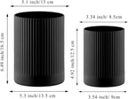 Kyraton Cooking Utensils Holder 2pcs, 360° Rotating Heavy Duty Plastic Kitchen Utensil Holder for Countertop, The Small Utensil Crock for Cutlery Silverware, Tooth Brush, Desk Pencil Pen