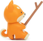 Tea Mates - 1pc Cute Fishing Dog - Tea Bag Holder and String Rest - Tea Accessory for Cup and Mug - Unique Funny Novelty Toy Gift Idea - Animal Figurine Drink Marker