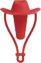 Silicone Wine Stopper Cute Wine Accessories Reusable Sealing plug Fun Cowboy Hat bottle Seals keep wine fresh Gifts for Wine Collector replacement Corks (Blue+Red)
