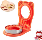CHICHAUS Uncrustable Sandwich Maker,Sandwiches Pocket Circle Shape 3.7Inch Sandwich Cutter and Sealer,Sandwich Cutter for Kids Breakfast and lunchboxes (Orange)