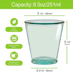 COURONNE Verra Clear Water Glass, Recycled Drinking Glass for Candles, Bar & Home Decor, Dishwasher Safe, 10.1 oz