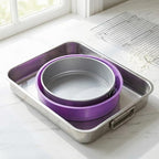 Baking Silicone 10-Inch Round Cake Pan Baking Mold, BPA Free, Non-Stick European-Grade Silicone, 2.16-Inches Deep