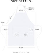 Syntus Apron for Men Women, Adjustable Cooking Kitchen Chef Aprons with 2 Pockets, Cotton/Polycotton/Polyester