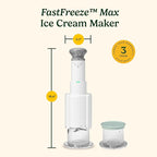 Cuisinart Ice Cream Maker – Cuisinart Fast Freeze Max 5-in-1 Ice Cream, Milkshakes, Slushies, Sorbets and Mix-Ins, Freeze Wand, Two Large 1-Pint Mixing Cups with Lids, Easy to Clean, ICE-FD50
