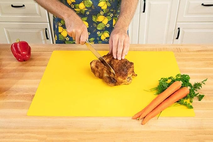 Commercial Grade Cutting Board Mats, Extra Large 24 x 18 Inch, Multi-Color 4 Pack Set