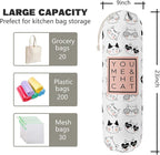 Funny You Me & The Cat, Grocery Bags Holder Organizer For Shopping Bags, Wall Mount Plastic Bags Storage Container Dispensers, Gift For The Preferred Family And Friends
