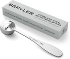 1PCS 1/2tbsp(1.5tsp, 7.5 ml) Single Measuring Spoon, Stainless Steel Individual Teaspoon, Metal Measure Scoop with Gift Box