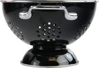 Calypso Basics by Reston Lloyd Powder Coated Enameled Colander, 1 Quart, Black