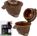 Single Serving Ground Coffee Brew Filter/Holder Basket for Hamilton beach flexbrew replacement parts 49957 49974 49976 49979 49957 49954 49947 49940 49950 49966 49968 Reusable coffee filter Brown (2)
