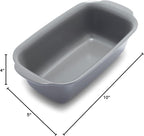GreenPan Premiere Ovenware Healthy Ceramic Nonstick 1 lb. Loaf Baking Pan, PFAS-Free, Warp-Free Bakeware, Durable Quick Heating, Oven & Broiler Safe to 600F, Dishwasher Safe, Gray
