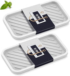 EG-SIPRO Silicone Sink Organizer Tray, WHWH Color, Unisex, 2-Pack