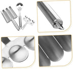 1set Stainless Steel Meatball Maker Set Kitchen Gadget for Meatballs Shrimp Balls Easy to Use Lightweight Kitchen Tool for Home Cooking and Hot Pot