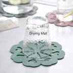 Set of 4 Silicone Trivet Mat - Hot Pot Holder Hot Pads for Table & Countertop - Trivet for Hot Dishes - Non-Slip & Heat Resistant Modern Kitchen Hot Pads for Pots & Pans, Teal