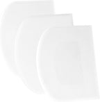 SURDOCA Dough Scraper Bench Scraper - 3P 14.2x8.5" Plastic Flexible Bowl Scraper, Sharp Edge & Angles Cake Scraper. Non-Slip Bakeware Decorating Tools Sculpting & Modeling Tools - Pure White