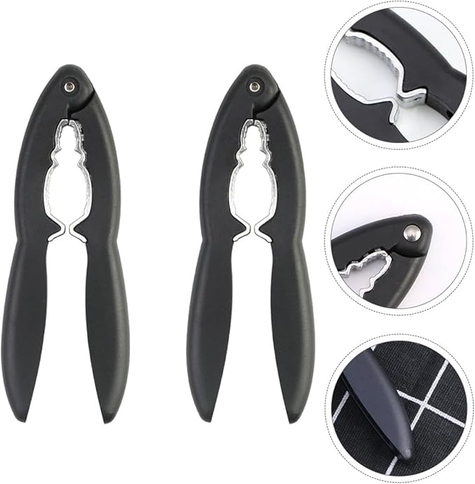 Cabilock Handheld Walnut Opener and Nutcracker Pliers Set, Abs Handle Nutshell Opening Tool for Efficient Walnut and Pine Nut Shelling, 2pcs Kitchen Specialty Gadgets for Home Use