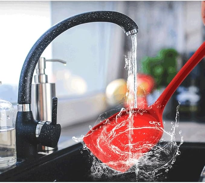 Kitchen Utensils Set Non-stick Kitchenware Cooking Tools Spoon Soup Ladle Spatula Shovel Accessories(D)