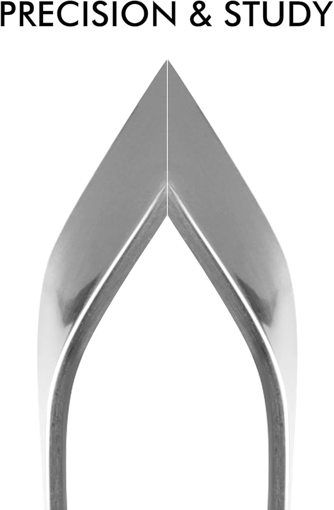 ZAUGONTW Fish Bone Tweezers, Professional Stainless Steel Flat and Slant Pliers Set for Kitchen Salmon Trout, 2 SET