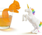 2 Pcs Tea Infuser Cute, Reusable Tea Strainers, Fun Tea Infuser, Leaf Tea Infuser Is a Lovely Companion for Afternoon Tea Time (Unicorn + Squirrel)