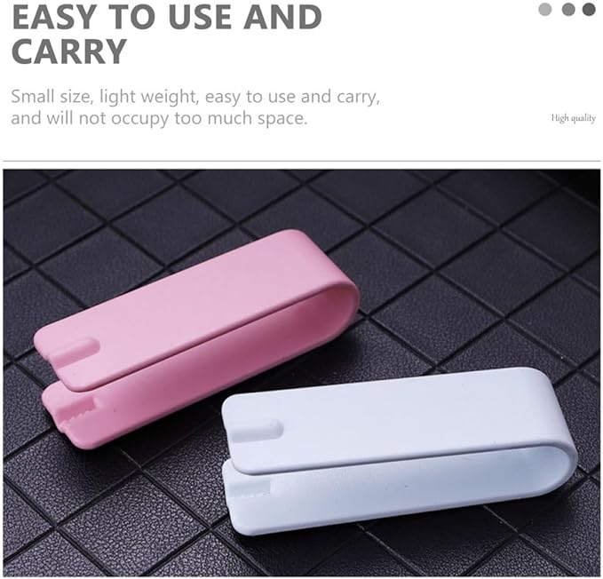 BESPORTBLE 20pcs Nut Opener Melon Seed Peeling Clips Set, Multipurpose Nut Shucker Tools with Nordic Pink and Blue Colors, Kitchen Specialty Gadget for Shelling Sunflower and Random Color