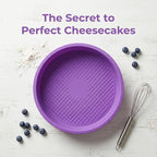 Baking Silicone 10-Inch Round Cake Pan Baking Mold, BPA Free, Non-Stick European-Grade Silicone, 2.16-Inches Deep