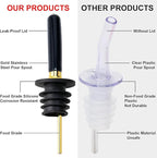 Gegewawa Glass Coffee Syrup Dispenser Bottles 7 OZ, Simple Syrup Bottles with Metal Pour Spout, Syrup Dispenser for Coffee Bar Accessories for Maple Honey Syrup Oil and Sauces
