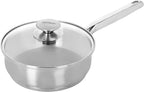 Demeyere Resto 18/10 Stainless Steel Stovetop Egg Poacher Set, 4 Removable Cups, Induction Compatible, Dishwasher Safe (Ceramic, Stainless)