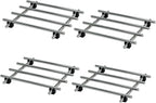 4Pcs Stainless Steel Trivet for Hot Dishes, Lightweight Metal Trivets for Hot Pots and Pans, Metal Cooling Rack, Heat Resistant Mats for Countertop Cooling, Cooking Baking Pans Holder, 7"x7"