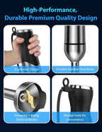 2025 New 1000W Immersion Blender Handheld – 25-Speed, Stainless Steel, Hand Blender, Corded Hand Mixer with Heavy-Duty Copper Brushless Motor & Gift Box