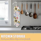 Butterfly Plastic Bag Holder, Wall Mount Grocery Bag Holder, Plastic Storage bag, Pull Rope Free Adjustment, Plastic Bag Holders for Grocery Bags, Plastic Bag Dispenser for Home Kitchen Office