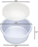 AWTBDP 4 Inch Cake Pan Set of 8, Anodized Aluminum Round Cake Pans with 100 Pcs Parchment Paper Tins Baking Pan for Cheese Cake, Pizza, Quiche, Non Toxic, Leakproof, Easy Pop Out