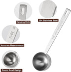 4Pcs Coffee Scoop - 2pcs 15ML and 2pcs 30ML Stainless Steel Tablespoon Measuring Spoon with Long Handle