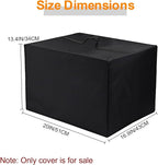 Heavy Duty Toaster Oven Air Fryer Cover for Ninja Foodi DT201/DT251/DT501/DT551,16.94"Dx20.09"Wx13.40"H, 600D Heat-Resistant Oxford w/Aluminum Foil, Waterproof Dustproof Countertop Oven Cover